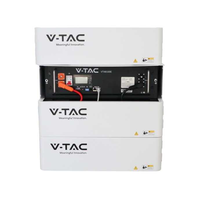 V-TAC Batteria di Accumulo Rack LV 5,12 kWh LiFePO4 51,2 V 100 Ah