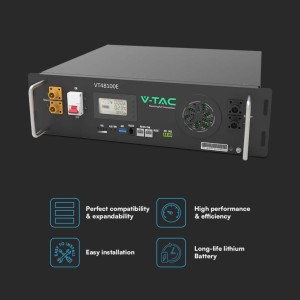 V-TAC Batteria di Accumulo Rack LV 5,12 kWh LiFePO4 51,2 V 100 Ah - foto 4