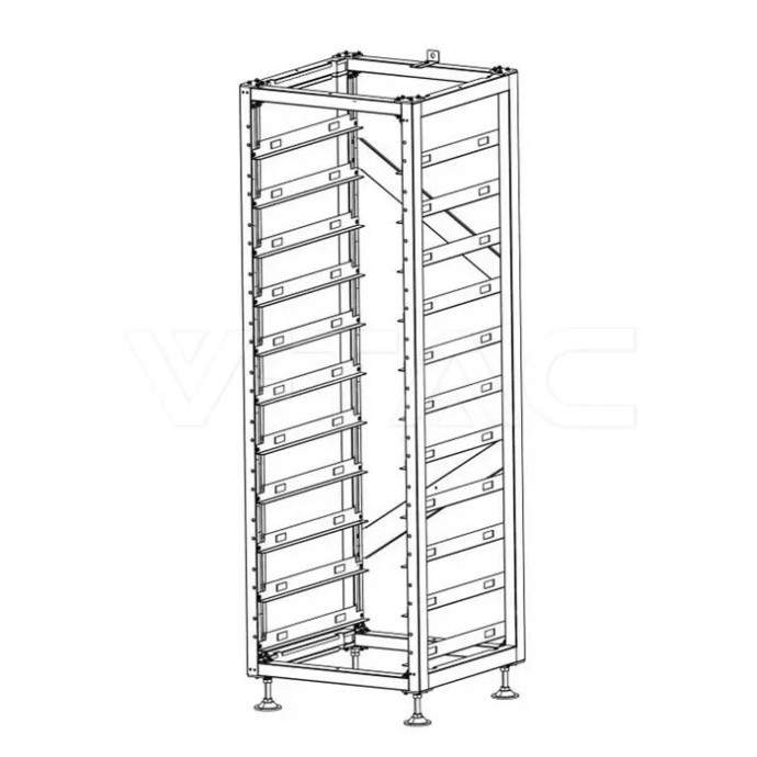 Deye Armadio Rack BOS-A-Rack11 per 11 Moduli HV e BMS