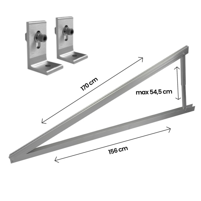 V-TAC Supporto triangolare regolabile 10°-15° per pannelli solari