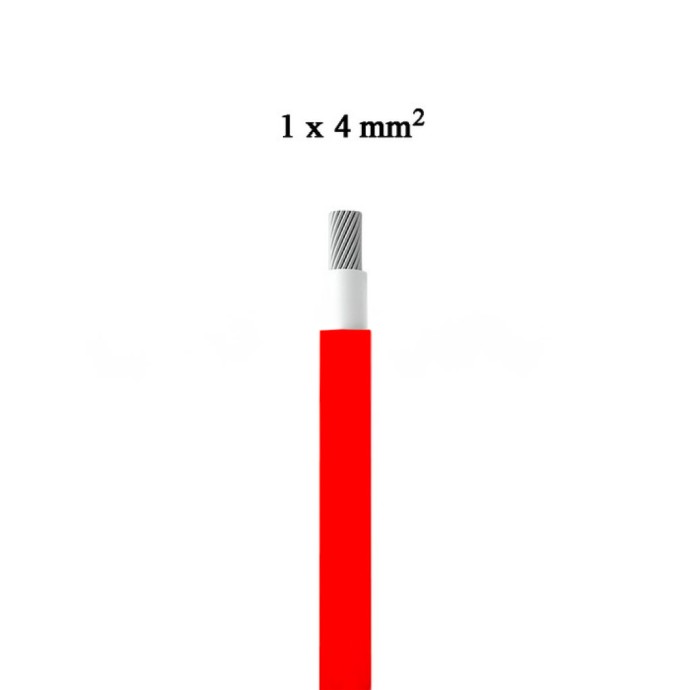 V-TAC Cavo solare unipolare rosso 4 mm² – bobina 50 m