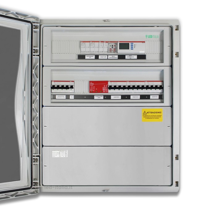 V-TAC Quadro AC trifase 30 kW per triplo inverter IP65