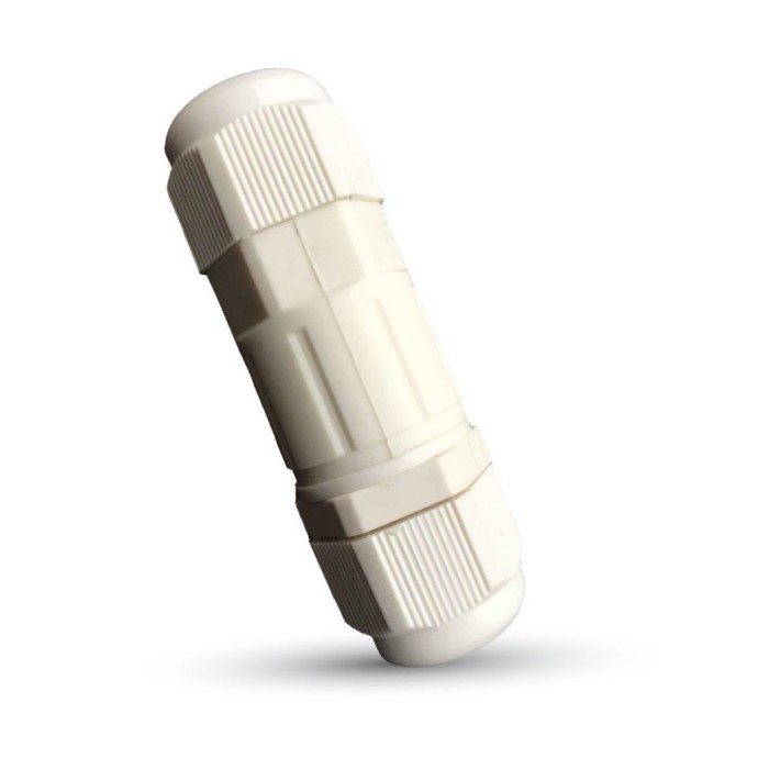 Waterproof Box with Connector White Waterproof Box with Connector White