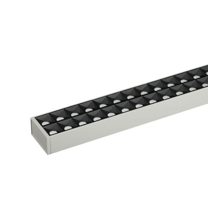 LED Linear Light Samsung Chip 60W Hanging Non Linkable Silver Body 4000K LED Linear Light Samsung Chip 60W Hanging Non Linkable Silver Body 4000K