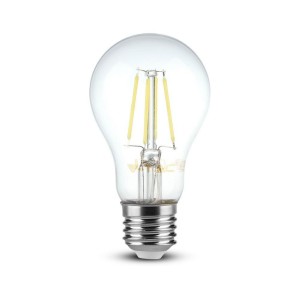 LED Bulb 4W Filament E27 A60 Clear Cover 6400K