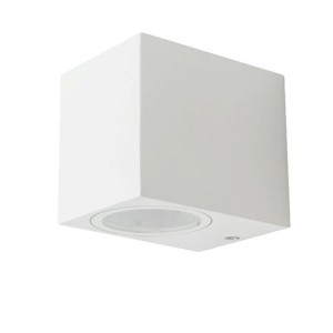 Wall Sleek Wall Fitting Square White Body 1 Way IP44