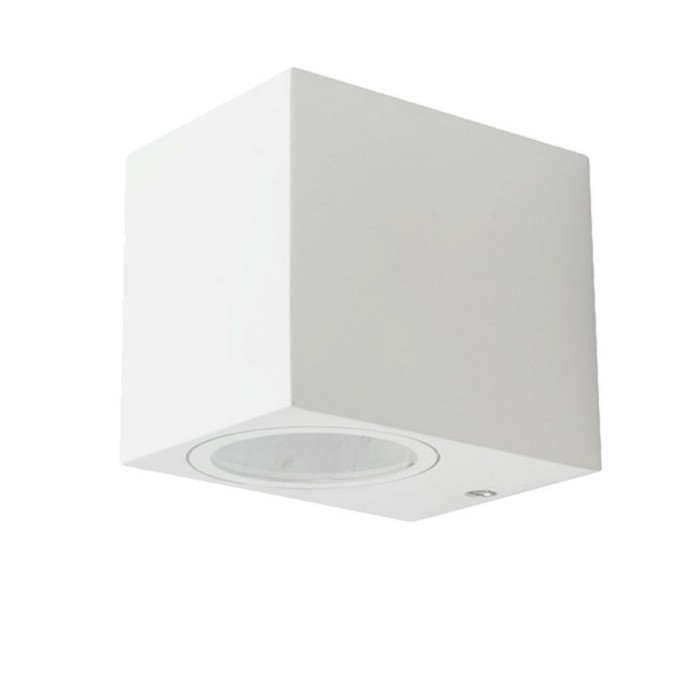 Wall Sleek Wall Fitting Square White Body 1 Way IP44 Wall Sleek Wall Fitting Square White Body 1 Way IP44
