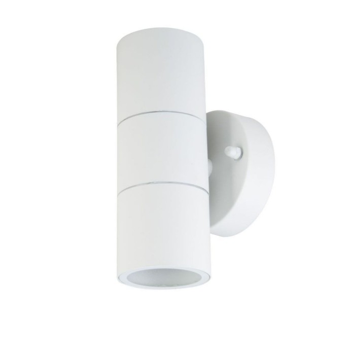 GU10 Wall Fitting Stainless Steel Body Matt White IP44 2Way GU10 Wall Fitting Stainless Steel Body Matt White IP44 2Way