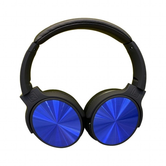 Bluetooth Wireless Headphone with Rotable Head 500mAh Blue W/Bag Bluetooth Wireless Headphone with Rotable Head 500mAh Blue W/Bag