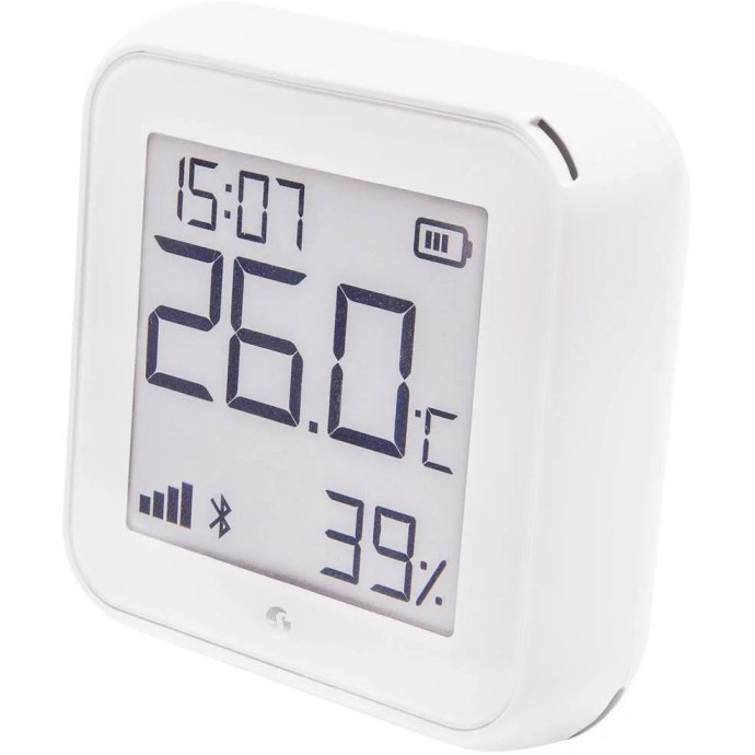 Shelly Sensore Temperat&Umid Wi-Fi + Bluet con display Gen3 Bianco Shelly Sensore Temperat&Umid Wi-Fi + Bluet con display Gen3 Bianco