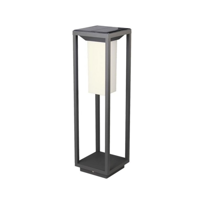 2W LED Solar Bollard Light Samsung Chip Grey Body 3000K 2W LED Solar Bollard Light Samsung Chip Grey Body 3000K