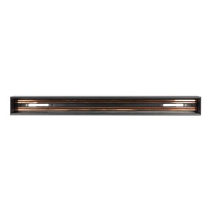 Recessed Aluminium Track Rail Black 1,5M