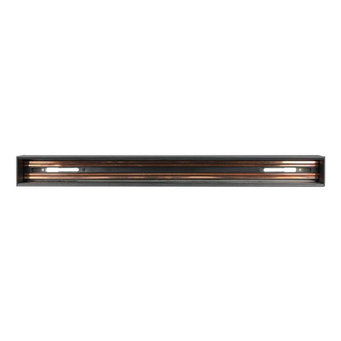 Recessed Aluminium Track Rail Black 1,5M Recessed Aluminium Track Rail Black 1,5M