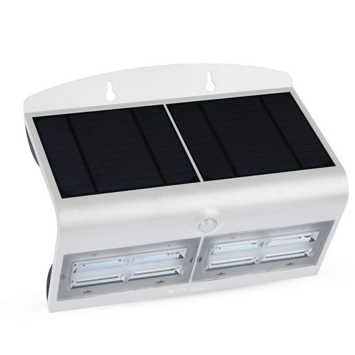 6.8W LED Solar Wall Light 4000K+4000K White+Black Body 6.8W LED Solar Wall Light 4000K+4000K White+Black Body