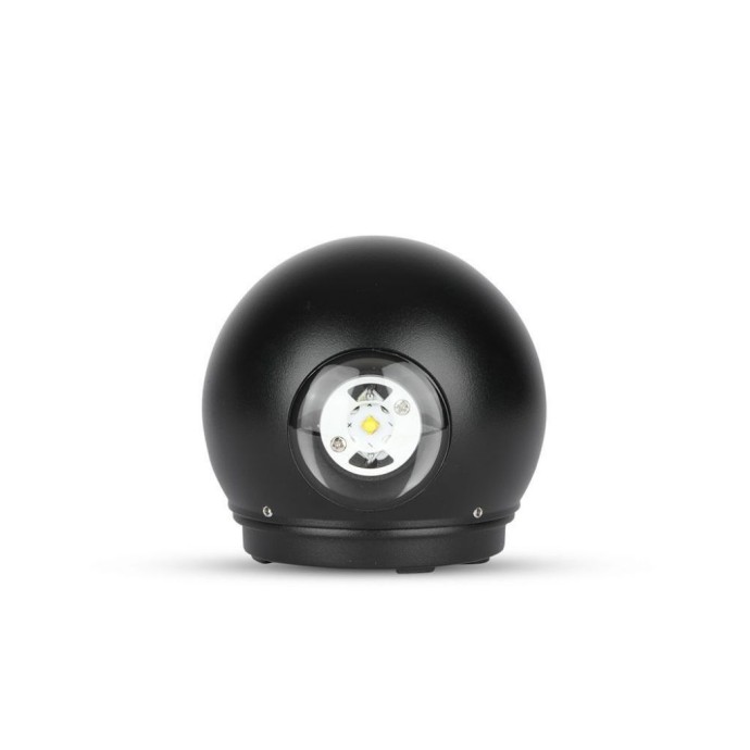 6W LED Wall Light Black Body Round IP65 3000K 6W LED Wall Light Black Body Round IP65 3000K