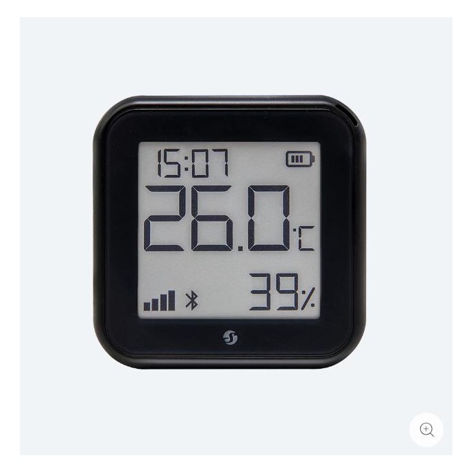 Shelly Sensore Temperat&Umid Wi-Fi + Bluet con display Gen3 Nero Shelly Sensore Temperat&Umid Wi-Fi + Bluet con display Gen3 Nero