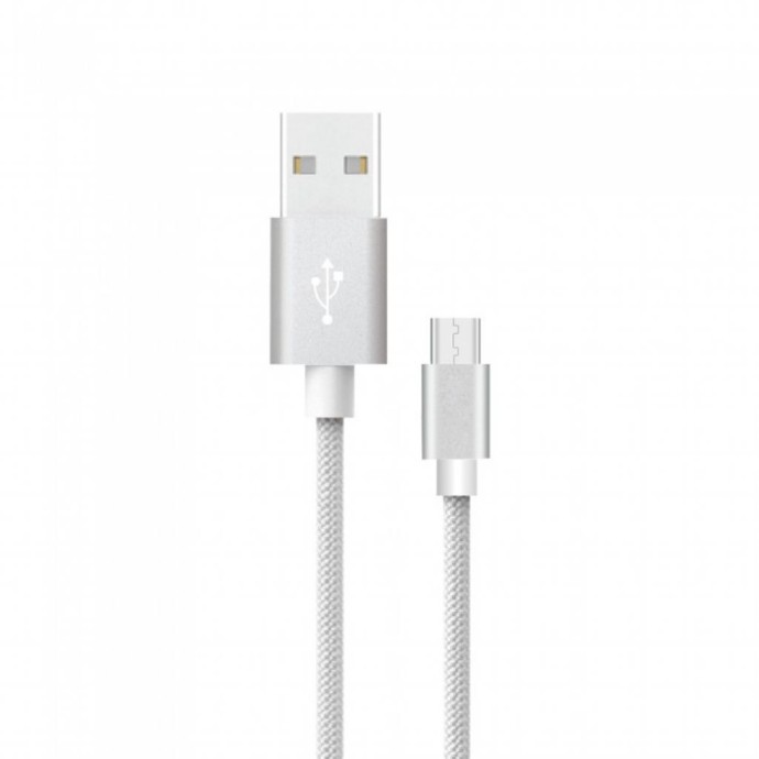 1m Micro USB Cable Silver Platinum Series 1m Micro USB Cable Silver Platinum Series