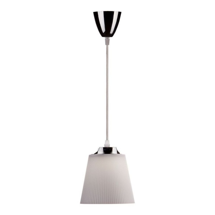 7W Pendant Light Chrome Body + White Shade 4000K