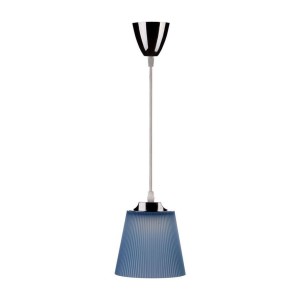 7W Pendant Light Chrome Body + Blue Shade 4000K