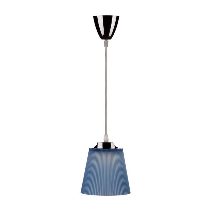 7W Pendant Light Chrome Body + Blue Shade 4000K 7W Pendant Light Chrome Body + Blue Shade 4000K
