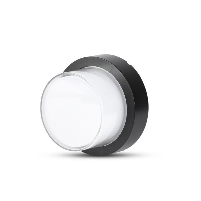 12W LED Wall Light Black Round 3000K 12W LED Wall Light Black Round 3000K