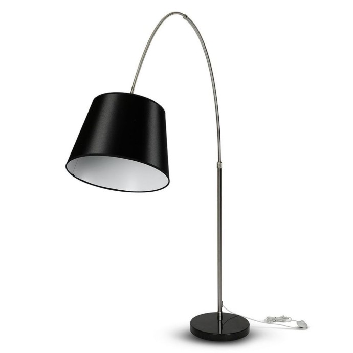 LED Floor Lamp E27 Black Lamp Shade LED Floor Lamp E27 Black Lamp Shade