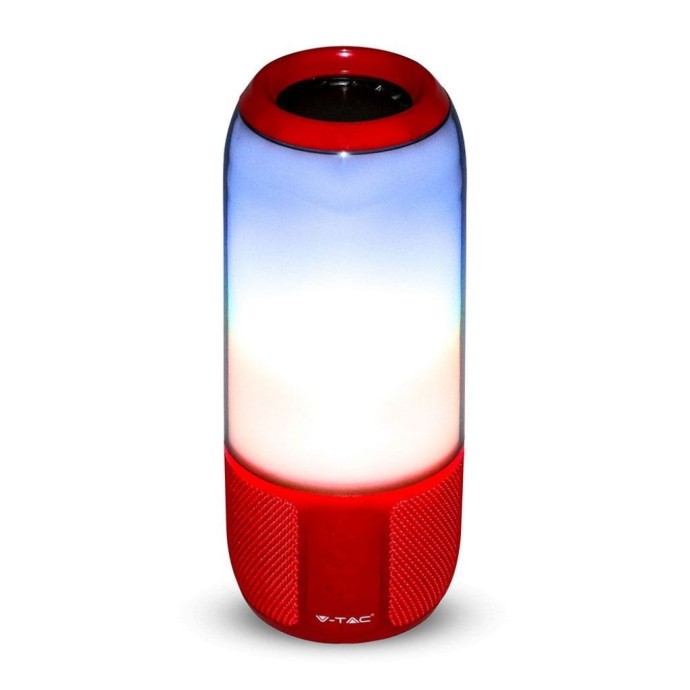 2*3W LED Bluetooth Speaker with USB&Tf Card Slot Red 2*3W LED Bluetooth Speaker with USB&Tf Card Slot Red