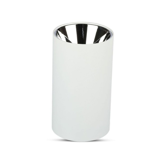 GU10 Fitting Round White + Chrome GU10 Fitting Round White + Chrome