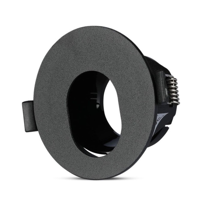 GU10 Fitting Black + Black Round GU10 Fitting Black + Black Round