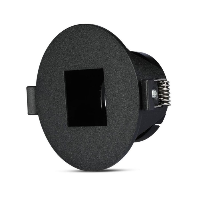 GU10 Fitting Square Black + Black GU10 Fitting Square Black + Black