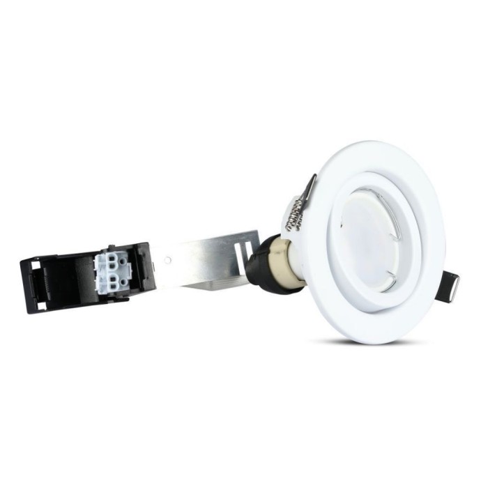 LED Spotlight 5W GU10 with Fitting White Body 6400K 3Pcs/Pack LED Spotlight 5W GU10 with Fitting White Body 6400K 3Pcs/Pack