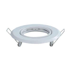 GU10 Round Spotlight Fitting White 2 Pcs/Box D:93