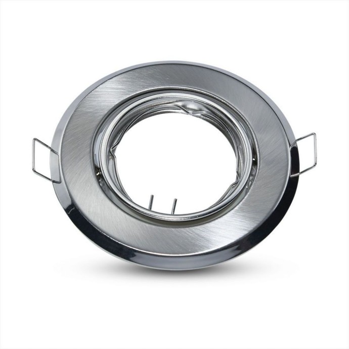 GU10 Round Spotlight Fitting Satin Nickle 2 Pcs/Box D:93 GU10 Round Spotlight Fitting Satin Nickle 2 Pcs/Box D:93