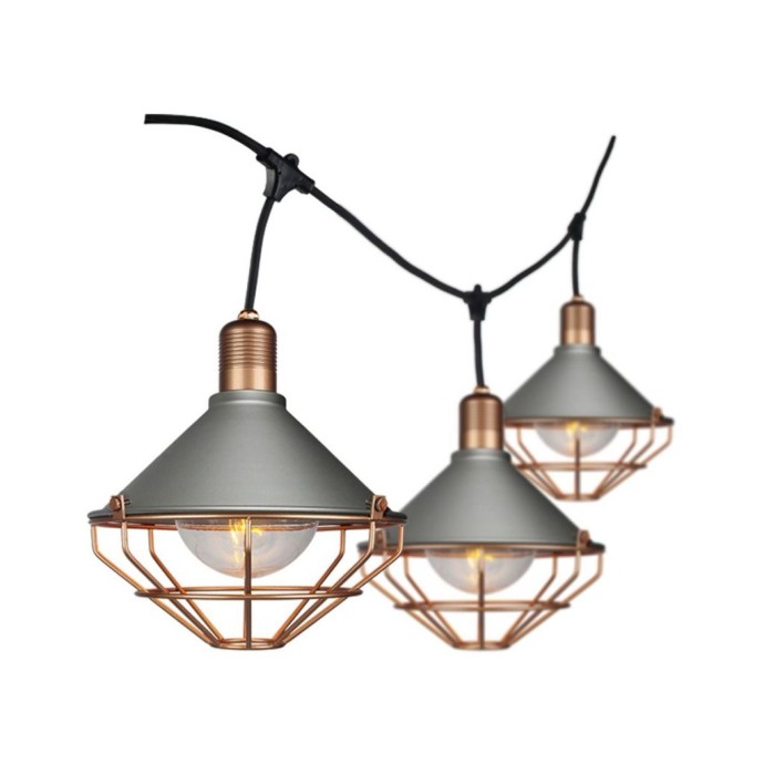 LED String Ligh 3m with 6 Bulbs Matt bronze IP65 LED String Ligh 3m with 6 Bulbs Matt bronze IP65