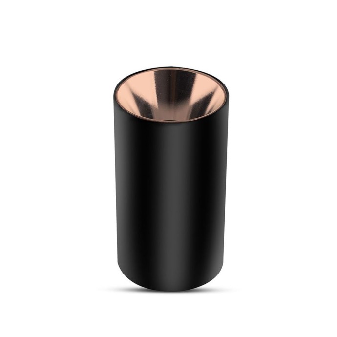 GU10 Fitting Round Black + Rose Gold GU10 Fitting Round Black + Rose Gold