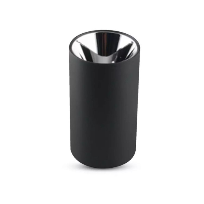 GU10 Fitting Round Black + Chrome GU10 Fitting Round Black + Chrome
