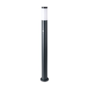 E27 Bollard Lamp 110cm with PIR Sensor Stainless Steel Body Grey IP44