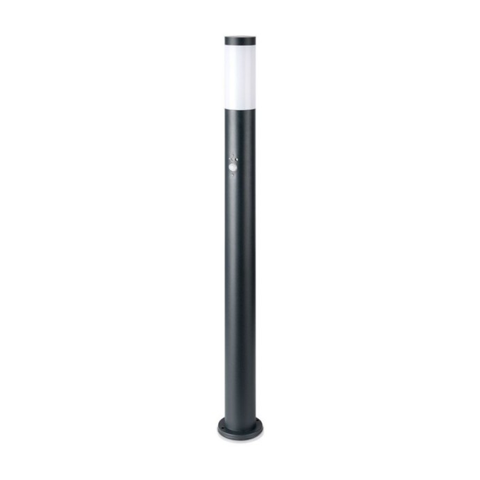 E27 Bollard Lamp 110cm with PIR Sensor Stainless Steel Body Grey IP44 E27 Bollard Lamp 110cm with PIR Sensor Stainless Steel Body Grey IP44