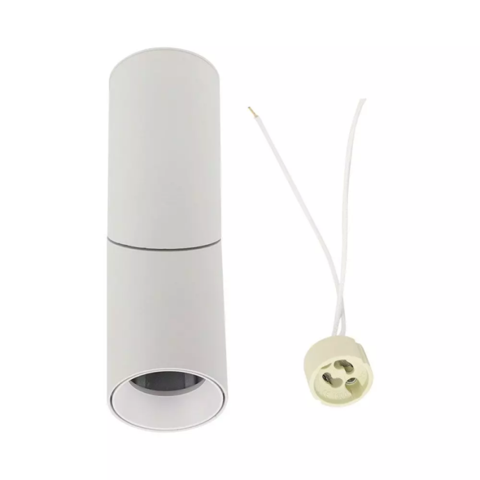 GU10 Surface Monted Fitting White 197mm GU10 Surface Monted Fitting White 197mm