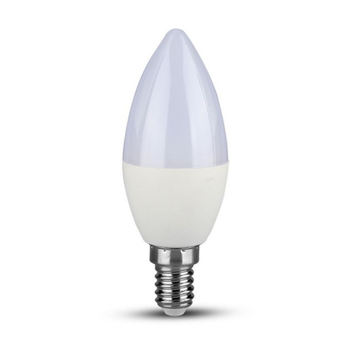 LED Bulb Samsung Chip 5.5W E14 Plastic Dimmable Candle 6400K