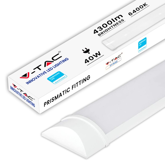 40W LED Grill Fitting Samsung Chip 120cm 120 lm/W 6500K 40W LED Grill Fitting Samsung Chip 120cm 120 lm/W 6500K