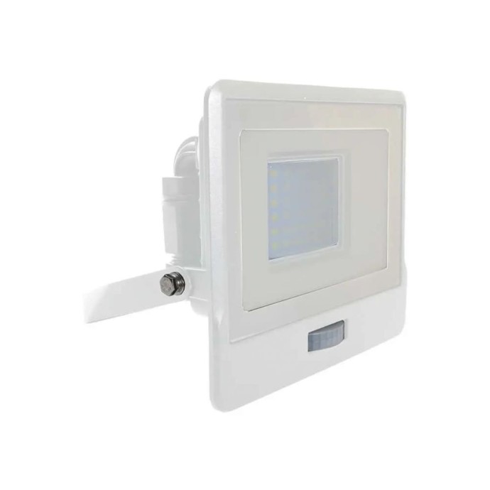 30W LED PIR Sensor Floodlight Samsung Chip White Body 6500K 30W LED PIR Sensor Floodlight Samsung Chip White Body 6500K