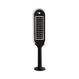 5W LED Solar Bollard Light with White + Black Body 3000K