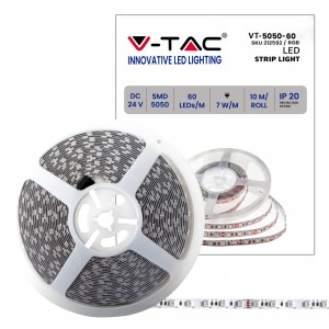 LED Strip SMD5050 60 LEDs 24V RGB IP20 10M