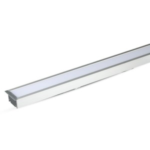 Plafoniera LED Chip Samsung a Incasso 40W Lineare Colore Argento 120cm 4000K