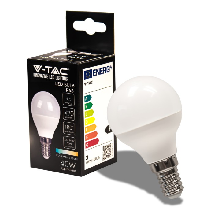 LED Bulb 4.5W E14 P45 6400K LED Bulb 4.5W E14 P45 6400K