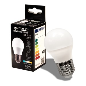 LED Bulb 4.5W E27 G45 6500K