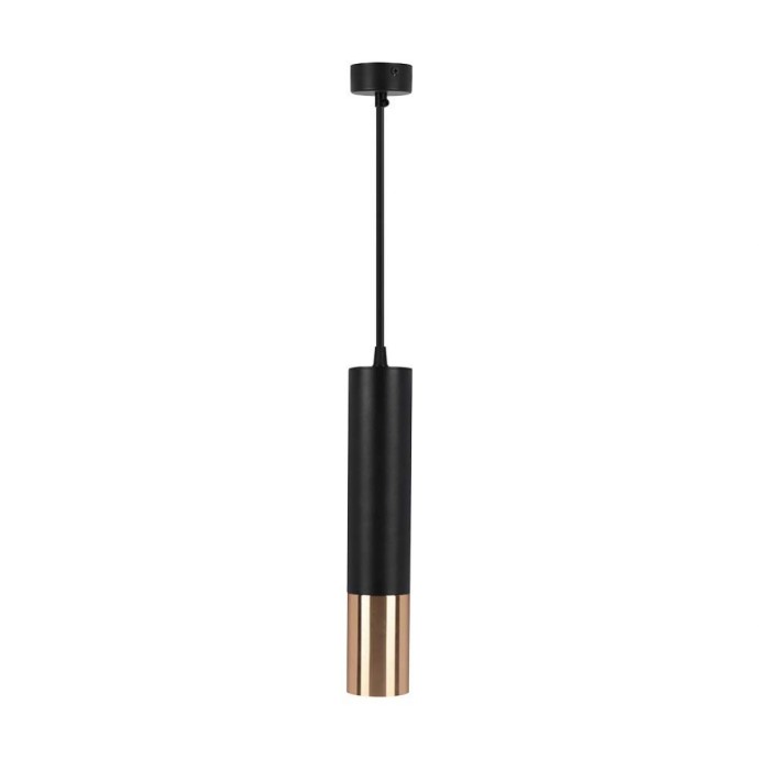 1*GU10 Hanging Pendant Black + Gold D:60*300mm