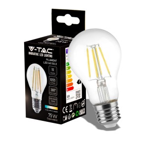 10W A60 LED Filament Bulb 6500K E27