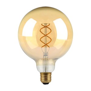 5W G125 Filament Bulb 1800K Amber Glass